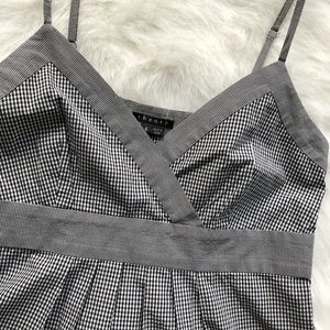 Theory  Gingham Spaghetti Strap Dress